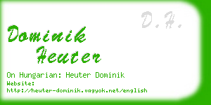 dominik heuter business card